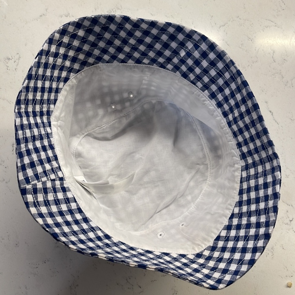 GINGHAM BUCKET HAT - Picture 3 of 7